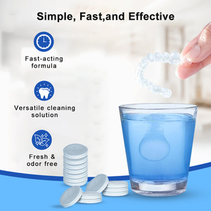 Smile Find Retainer <span class=keywords><strong>Mouth</strong></span> Guard, Aparatos Dentales, Limpiador Bucal, 120 Tabletas, Suministro para 4 Meses - Product Image 5