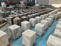 Soporte de exhibición de mármol Natural geométrico moderno, mesa de esquina lateral para decoración del hogar