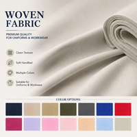 Tissu en polyester/coton Ripstop tissé, fil absorbant, cardé, brossé, teint, 230GSM 16S*16S+70D pour costumes