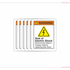 Pegatina Adhesiva Impermeable de Alta Tensión con Advertencia de Peligro de Descarga Eléctrica, Señal de Seguridad para Equipos Eléctricos, Paneles de Control Industriales - Product Image 2