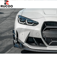 Aileron latéral en fibre de carbone sèche style KB pour BMW G80/G81/M3/G82/G93/M4, kit carrosserie, séparateur, aileron avant, becquet de pare-chocs