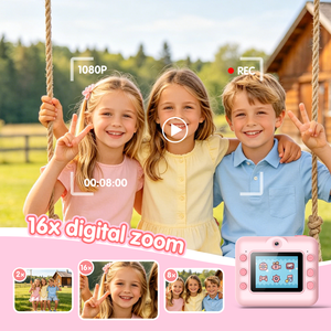 Appareil photo instantané <span class=keywords><strong>pour</strong></span> enfants avec impression thermique, double objectif 48MP, vidéo HD 1080P, idéal <span class=keywords><strong>pour</strong></span> le vlogging, cadeau de vacances <span class=keywords><strong>pour</strong></span> enfants, logo personnalisé - Product Image 5