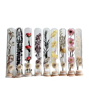 Tube à essai en verre de 18 mm, 20 mm, 22 mm, 25 mm, 30 mm avec bouchon en liège - Product Image 1