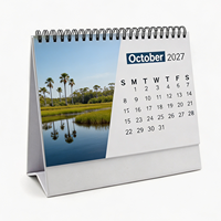 Calendario de Escritorio Personalizado Impreso al por Mayor, Calendario Mensual y Anual, Planificador de Pared, Regalo Promocional Empresarial