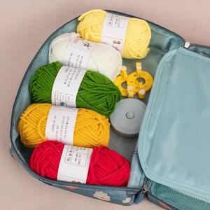 Herramienta de tejer de lana hecha a mano DIY <span class=keywords><strong>para</strong></span> principiantes de explosión transfronteriza, paquete de material de juego de ganchillo de doble extremo, juego de ganchillo - Product Image 2