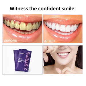 Bandes blanchissantes pour les dents prêtes à être expédiées, ODM, patchs blanchissants dentaires personnalisés, emballage en boîte à marque privée - Product Image 4