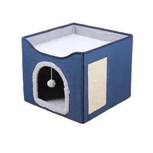 Pet Bed Ecofriendly Foldable Cat Dog House Indoor House For Cat And Dog Bed Washable