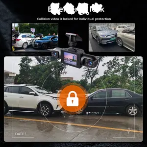 كاميرا لوحة القيادة البانورامية الشاملة 2 بوصة 4 عدسات عبر الحدود استشعار عن التصادم رصد حركة 1 سنة IPS - Product Image 4