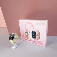 Montre connectée A58 Plus 2024 pour femmes, nouvelle série 9, écran carré 2,01 pouces, diamant, IP67, tactile IPS, fonction d'appel SDK, design tendance