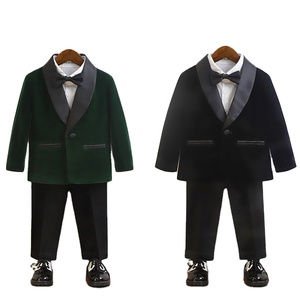 Enfants Garçons Vêtements Garçons Costumes Et Smoking 2 Pièce Blazer Ensemble Enfants Gentleman Gilet Costume Pantalon Robe Bébé Garçon Style Britannique Gentleman