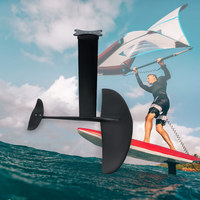 Stabilisateur d'aile avant en carbone, grande pompe, foilboard 2100, base de planche de surf, hydrofoil, windfoil, SUP, pumpfoil, wing foil, débutant