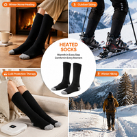Beheizbare Socken für Männer und Frauen Wiederaufladbar Waschbar für Jagd Camping Wandern Spazieren Angeln Radfahren Outdoor-Arbeit