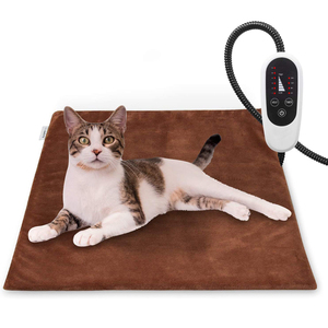 Lit chauffant électrique pour chats et chiens d'intérieur et d'extérieur, tapis chauffant imperméable pour animaux de compagnie - Product Image 1