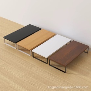 <b>Desktop</b> Computer Riser Stand Monitor Lift <b>Shelf</b> Office Desk Storage Rack Rectangle Standing Type Single Layer Organizer - Product Image 5