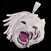 Pendentif personnalisé Zanlong, style hip-hop tendance, pendentif en moissanite, cadeau de fête audacieux et brut, pendentif sur mesure