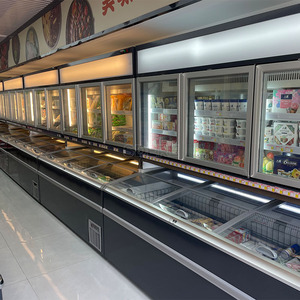 ตู้แช่แข็งแบบตั้งตรง SDERE รุ่น Combinet Island Cabinet สำหรับซุปเปอร์มาร์เก็ต ประตูบานเลื่อนกระจก ระบบละลายน้ำแข็งอัตโนมัติ อุณหภูมิเดียว - Product Image 4