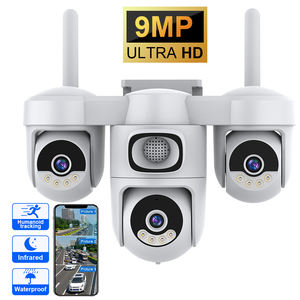 Caméra PTZ solaire 4G LTE, caméra AOV AG623SR, triple objectif 9MP, 12000mAh, 6 moteurs, puce HiSilicon, durable pour la sécurité extérieure - Product Image 1