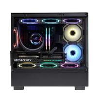 Nuevo Diseño de Caja de Ordenador para Juegos de Torre Completa, Compatible con Placas Base ATX y Micro ATX, con Efecto ARGB, Vidrio Templado, para PC de Escritorio