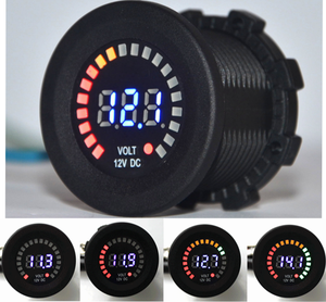 โวลต์มิเตอร์ดิจิตอลทรงกลม แสดงผลแรงดันไฟฟ้า 12V ขายดี - Product Image 2