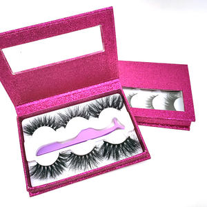 Caja de pestañas 3d de visón de 25mm, cajas de pestañas personalizadas, libro de pestañas vacío, sujeta pestañas <span class=keywords><strong>3</strong></span>, 5 pares con aplicador - Product Image 6