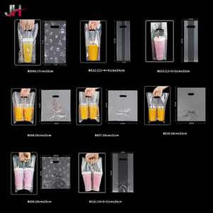 Sacchetto di Plastica Personalizzabile per Asporto, Portabicchieri per Bubble Tea, Bevande e Succhi - Product Image 6