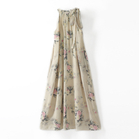 Robe d'été en coton rayonne style plage avec fleurs pour filles