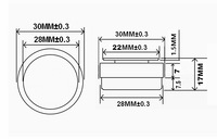 (QY30-Z4) Haut-parleur vibrant 30 mm à double shrapnel 4/8 Ohm 8W avec woofer de 1 pouce pour ordinateur et téléphone portable
