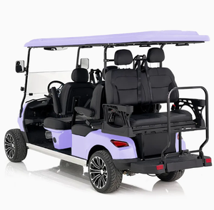 รถเข็นไฟฟ้าพรีเมียม โครงเหล็กกล้าคาร์บอน 4 ที่นั่ง แบตเตอรี่ลิเธียมแบบชาร์จไฟได้ มอเตอร์ 5 กิโลวัตต์ ความเร็ว 24 กม./ชม. 4 ล้อ รับน้ำหนักได้ 300 กก. 1500 - Product Image 4