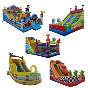 Buttafuori a secco rimbalzo ostacolo e Super alto Ch scivolo gonfiabile Unisex 1 pezzo castello Logo libero forte PVC 5-7 giorni lavorativi - Product Image 2