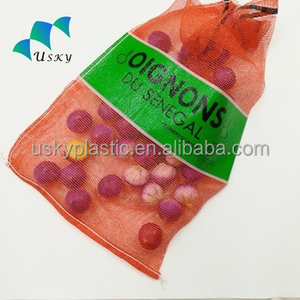 Senegal thị trường chất lượng Vàng 55*90cm Leno in logo PP dệt Bao cuộn/hành tây dệt nhựa bao 50kg túi lưới - Product Image 6