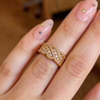 Cincin Rantai Perak Sterling S925 Unisex QX Custom untuk Pernikahan/Pertunangan, Bertabur Zirkon, Mewah Berkilau, Kualitas Tinggi, Perhiasan Grosir