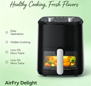 <span class=keywords><strong>Freidora</strong></span> de Aire <span class=keywords><strong>Cecotec</strong></span> sin Aceite de Acero Inoxidable 6.5L Window 6500 1700W PerfectCook Tech 12 Programas Pantalla Táctil Temperatura 80-200C - Product Image 3