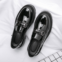 Chaussures habillées rétro vintage de créateur pour hommes, grandes tailles, en cuir véritable, style Oxford et mocassins à bout pointu, décontractées et faciles à enfiler, pour le commerce transfrontalier