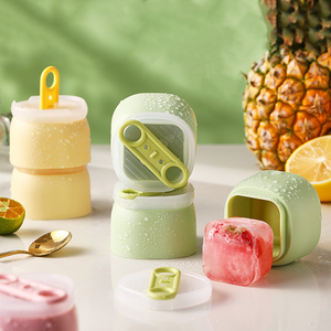 Trẻ em 'tự chế Ice Cream DIY Maker công cụ Silicone Ice Ball lưu trữ container - Product Image 3