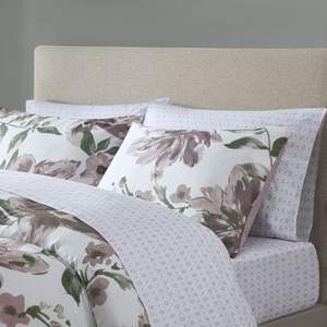 DB Floral Printed Comforter Set with Bed <b>Sheets</b> 8pcs Woven Cotton for King <b>Queen</b> <b>Sizes</b> for Home Wedding Hospital Use for Bedroom - Product Image 3