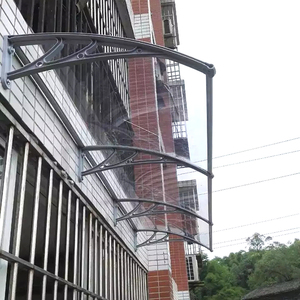 Hiện đại mặt trời tán thiết kế thiết kế cửa sổ Hợp kim nhôm Polycarbonate tán với khung nhôm - Product Image 6