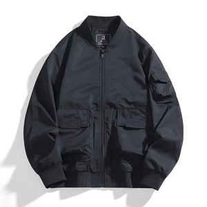 Logotipo personalizado cuello alto uniforme de béisbol rompevientos chaqueta de piloto americano primavera y otoño hombres moda cómoda - Product Image 4