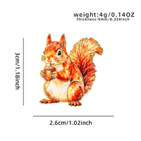 Épingles en émail dur XR personnalisées, broche écureuil forêt, épinglette, badge plaqué or, épinglette en forme de gland, vente en gros, épinglette personnalisée