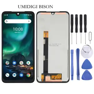 Orijinal toptan telefon dokunmatik Umidigi LCD ekran ve Digitizer tam meclisi değiştirme için UMIDIGI telefon BISON