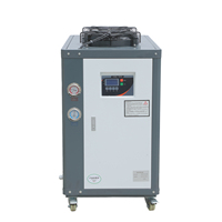 Refroidisseur d'eau industriel refroidi par air, ±1 ℃   Contrôle de précision pour les procédés CNC, de soudage et de refroidissement, portable et économe en énergie
