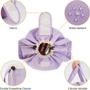 BSCI Factory Custom Large Capacity Travel <b>Makeup</b> <b>Bag</b> Waterproof Women's Drawstring Cosmetic <b>Bag</b> Wholesale - Product Image 4