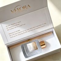 Yave 150ml Diffuseur de parfum d'ambiance de luxe avec bâtonnets, coffret cadeau -02, sans fumée, sans alcool, huile essentielle parfumée pour intérieur