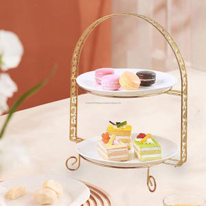 Venta al por mayor a granel de metal de la mejor calidad último diseño de mármol Servidor de pastel con acabado de calidad superior para la decoración del hogar y Mesa - Product Image 1