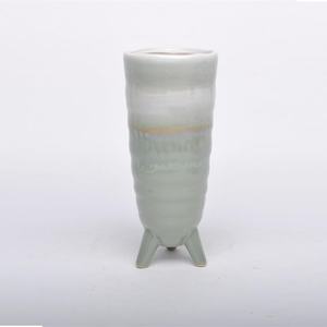 Vasi per Fiori Occidentali di Colore Verde per Angolo di Casa, Set di Vasi in Ceramica <span class=keywords><strong>con</strong></span> Tre Piedi - Product Image 2