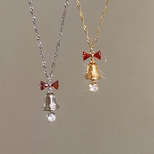 Collier avec pendentif en forme de nœud en argent sterling S925 pour pendentif carré en forme de bonbon, design de niche, pendentif en cristal de diamant carré doux et féerique - Product Image 2