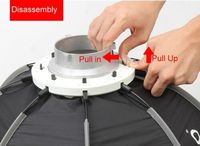 Triopo K90 Bowens montage Softbox 90cm pour Triopo Godox Soft Box diffuseur avec grille en nid d'abeille octogone Photo Studio facile rapide