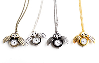 Montre de poche à quartz en acier inoxydable, design créatif coccinelle, style Steampunk moderne, porte-clés et chaîne de pull tendance