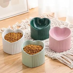 Promozione a basso prezzo di ciotole per cani e gatti in ceramica a forma di cuore slow food presso la fabbrica di origine - Product Image 5