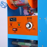 Grosir OEM semi-otomatis 0-50cangkir/Min 300W Jelly plastik cangkir mesin penyegel untuk minuman