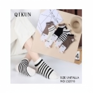 Calzini invernali da donna alla caviglia 10 paia di cotone Nylon e ricamati a righe con stampa Jacquard a cuore modelli traspiranti e caldi - Product Image 1